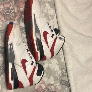 Nike Athletic Shoes - White and Red